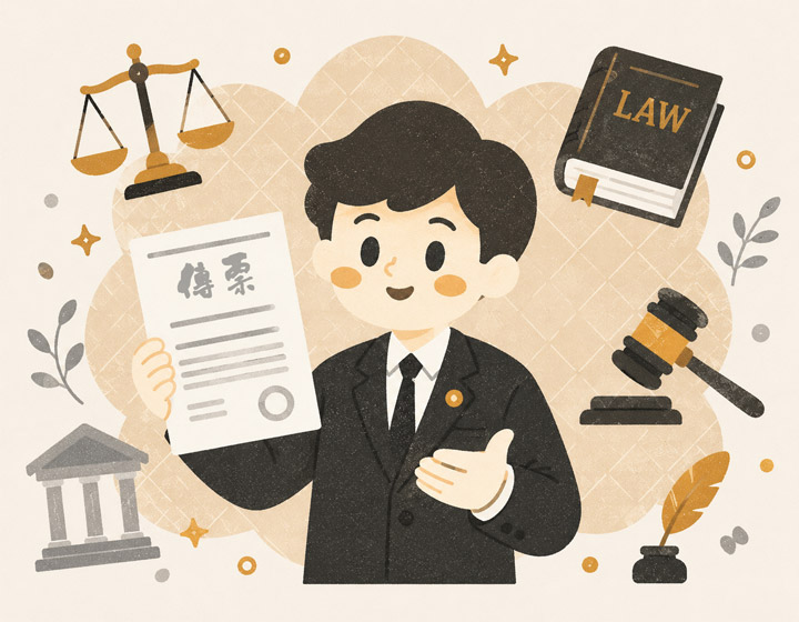 收到刑事傳票與法律流程示意插圖