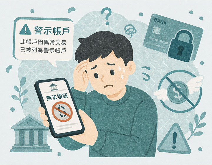 帳戶被列警示戶與解除流程示意插圖